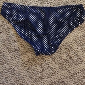 Lands' End Navy Polka Dot Bikini